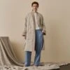 Mushroom Gingham Linen Housecoat 1 Mushroom Gingham Linen Housecoat -Home Luxury Store 16 7e160570 08d0 4a29 83a2 c93eed5e962a