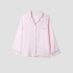 Men's Blush Pink Linen Pyjama Shirt (Top Only) -Home Luxury Store Blush Pink Linen Pyjama Shirt Piglet in Bed 6c042dcf 605a 456e 8b22 8c661c78726d
