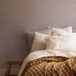 Lavender Camille Floral Wallpaper