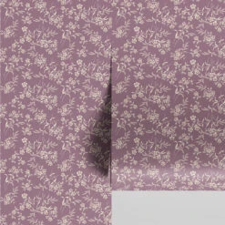 Plum Camille Floral Wallpaper