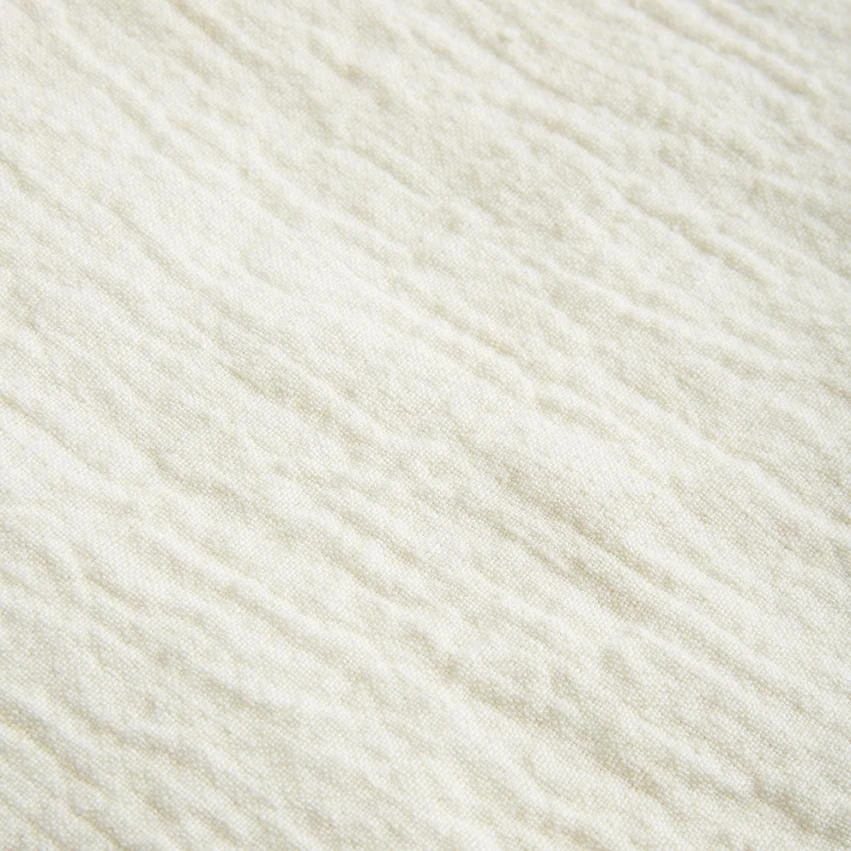 Cream Linen Crinkle Throw 6 Cream Linen Crinkle Throw - Image 4