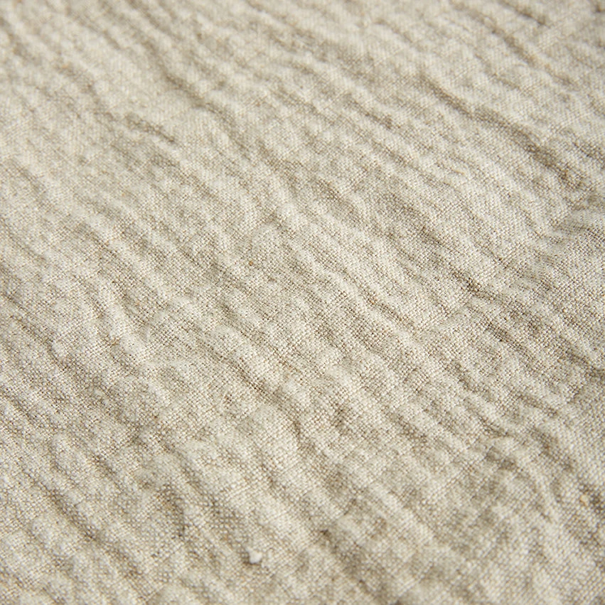 Oatmeal Linen Crinkle Throw 6 Oatmeal Linen Crinkle Throw - Image 4