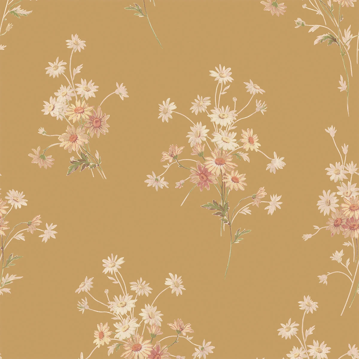 Butterscotch Daisy Bouquet Wallpaper 4 Butterscotch Daisy Bouquet Wallpaper - Image 2
