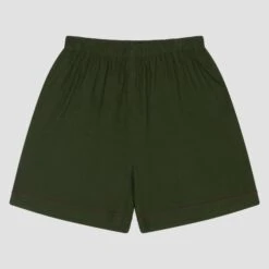 Fern Green Linen Tencel Men's Pyjama Shorts 7 Fern Green Linen Tencel Men's Pyjama Shorts -Home Luxury Store FERNGREENMENS