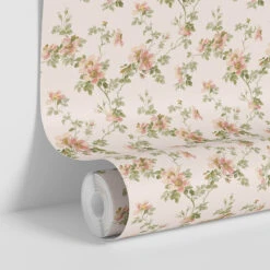 Cream Blush Field Rose Wallpaper -Home Luxury Store Field Rose Cream Blush 4