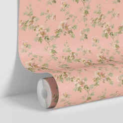 Powder Peach Field Rose Wallpaper -Home Luxury Store Field Rose Powder Peach 4