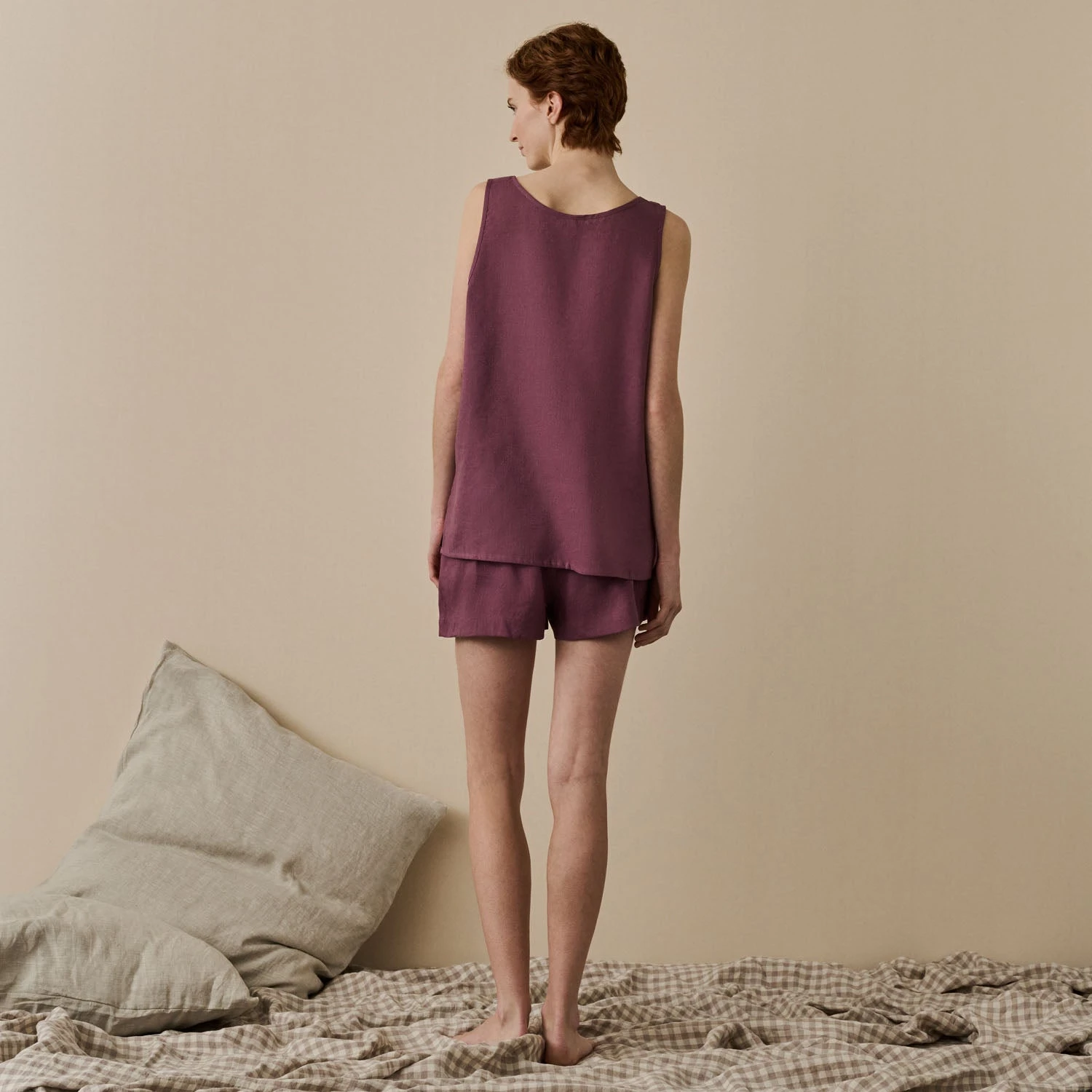 Fresh Fig Linen Tencel Cami Set 4 Fresh Fig Linen Tencel Cami Set - Image 2