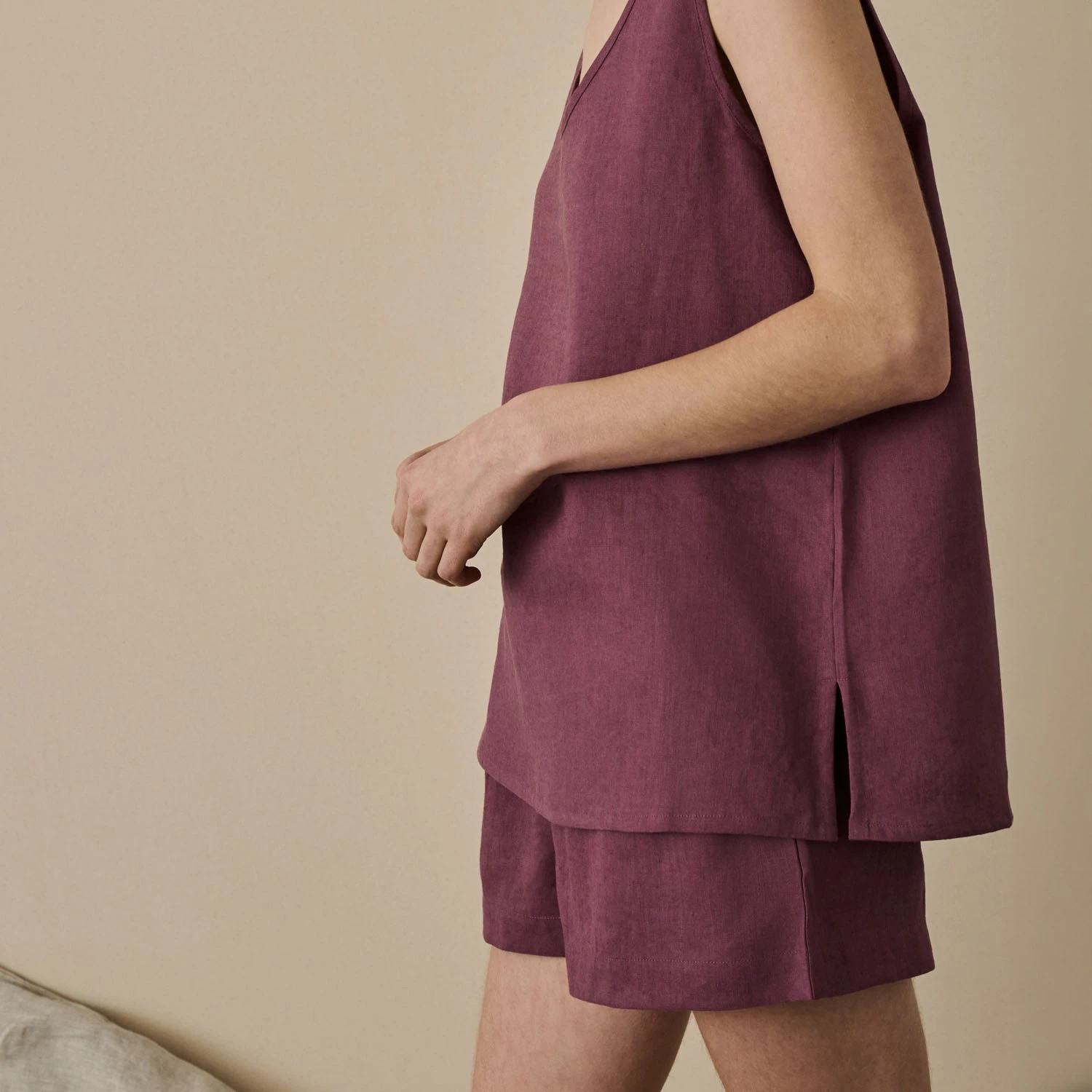 Fresh Fig Linen Tencel Cami Top 5 Fresh Fig Linen Tencel Cami Top - Image 3