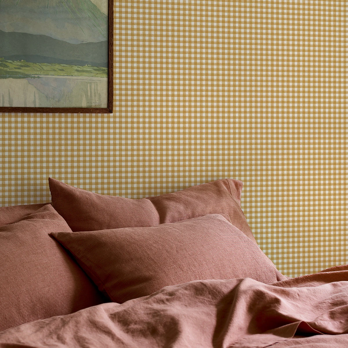 Honey Gingham Wallpaper 3 Honey Gingham Wallpaper