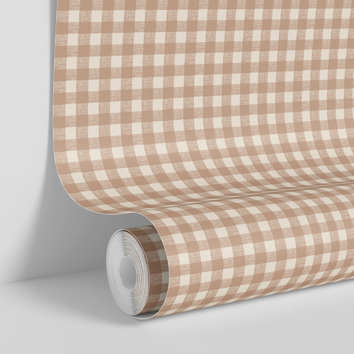 Warm Clay Gingham Wallpaper 5 Warm Clay Gingham Wallpaper - Image 3