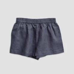 Blueberry Linen Cami Pyjama Set 12 Blueberry Linen Cami Pyjama Set -Home Luxury Store Linen Pyjama Cami Set Blueberry Piglet in Bed 1