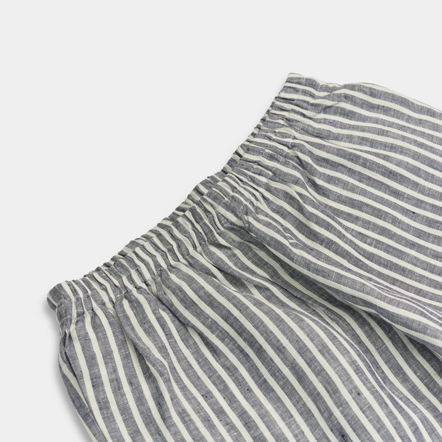 Men's Midnight Stripe Linen Pyjama Trouser Set 8 Men's Midnight Stripe Linen Pyjama Trouser Set - Image 6