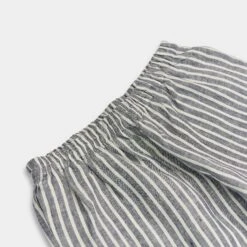 Midnight Stripe Linen Pyjama Trousers -Home Luxury Store Linen Pyjama Trouser Midnight Stripe Piglet in Bed 4p