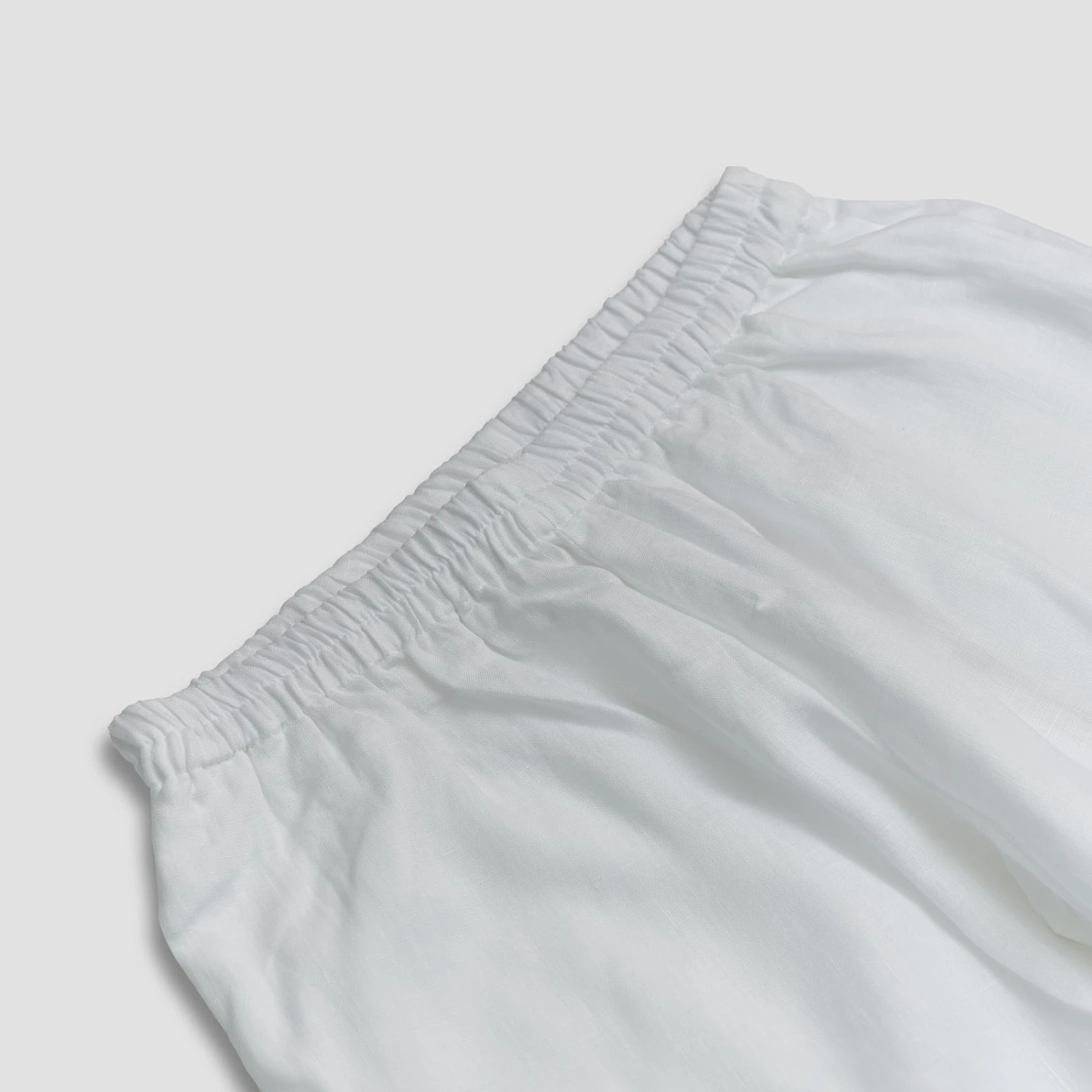 White Linen Pyjama Trousers 5 White Linen Pyjama Trousers - Image 3