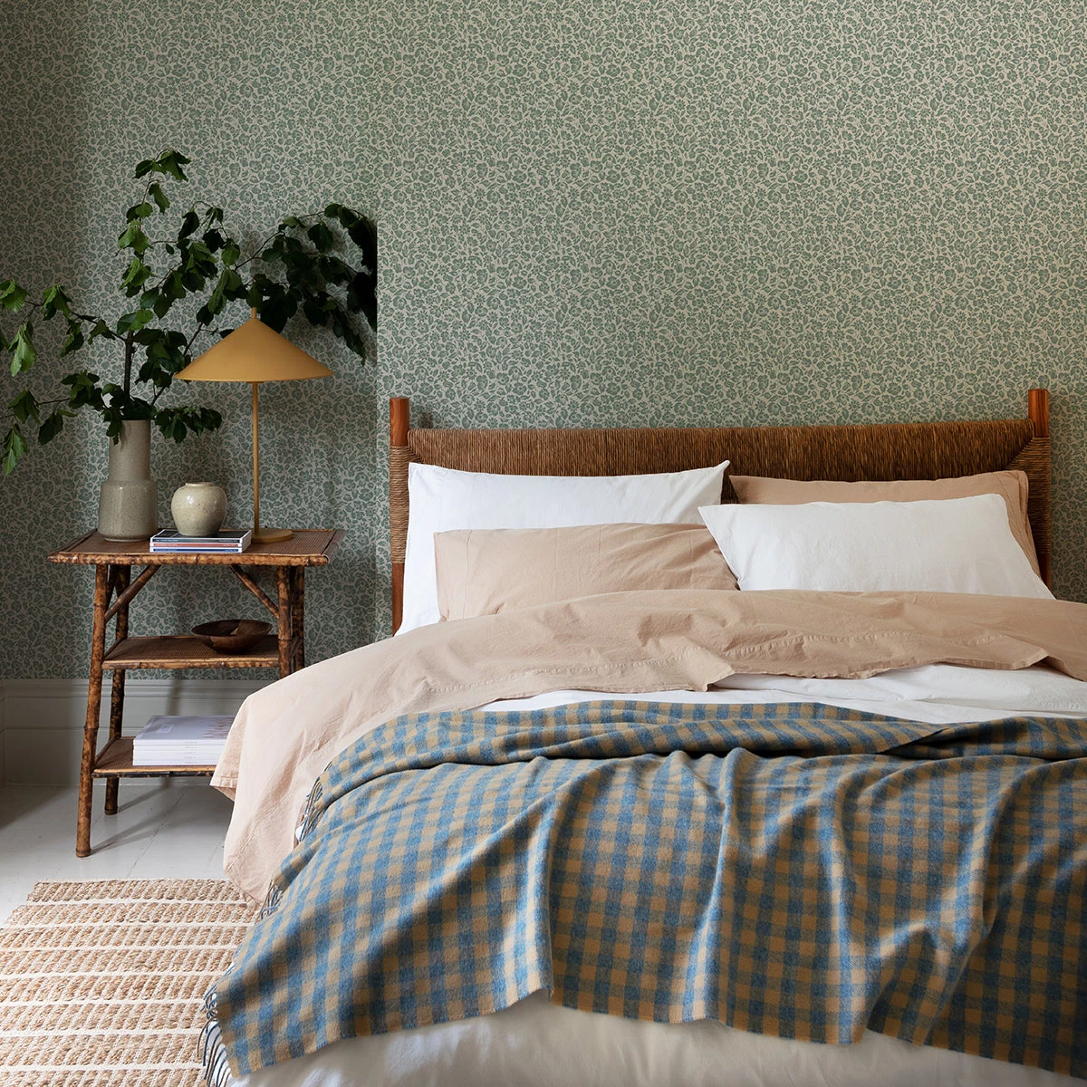 Laurel Green Meadow Floral Wallpaper 6 Laurel Green Meadow Floral Wallpaper - Image 4