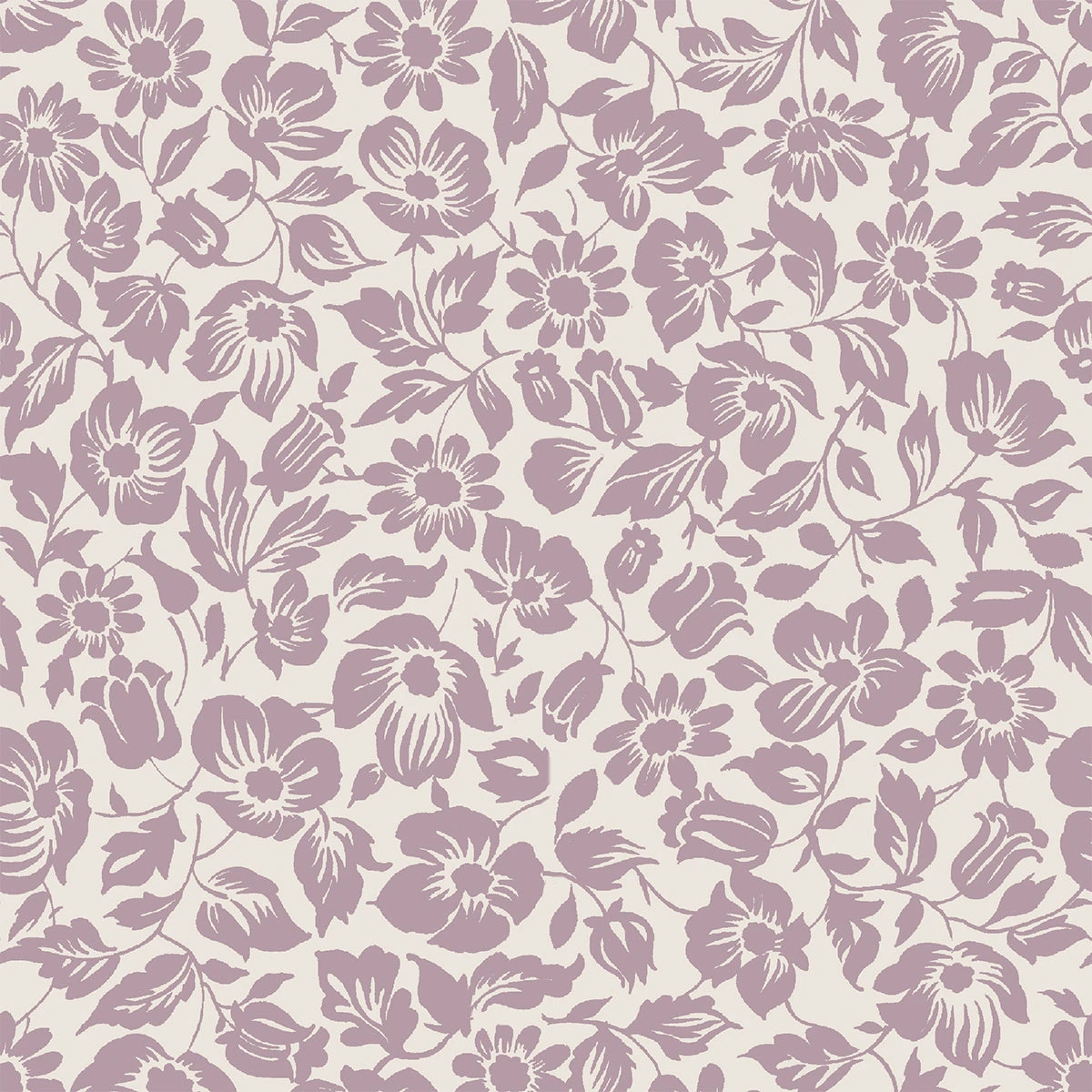 Mauve Meadow Floral Wallpaper 4 Mauve Meadow Floral Wallpaper - Image 2