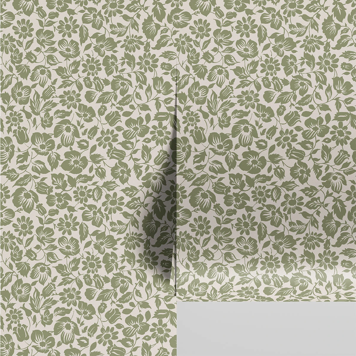 Sage Meadow Floral Wallpaper 3 Sage Meadow Floral Wallpaper