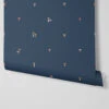Moonlit Blue Mushrooms Wallpaper -Home Luxury Store Mushroom Moonlit Blue 1