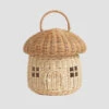 Oatmeal Mushroom Basket 1 Oatmeal Mushroom Basket -Home Luxury Store Nude Mushroom Basket