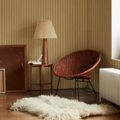 Mango Pembroke Stripe Wallpaper -Home Luxury Store Pembroke Stripe Mango 3