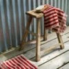 Sandstone Red Pembroke Stripe Cotton Hand Towel 2 Sandstone Red Pembroke Stripe Cotton Hand Towel -Home Luxury Store Piglet in Bed Bathroom Collection Pembroke Stripe Cotton Hand Towel Sandstone Red 1