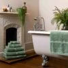 Meadow Green Bath Mat 2 Meadow Green Bath Mat -Home Luxury Store Piglet in Bed Cotton Towels Meadow Green Lifestyle 1300x1300 1