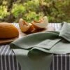 Sage Green Linen Napkins Set Of 4 -Home Luxury Store Piglet in Bed Linen Napkin Set Sage Green Lifestyle 3