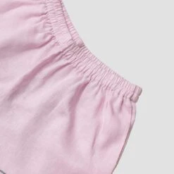 Blush Pink Linen Pyjama Shorts 8 Blush Pink Linen Pyjama Shorts -Home Luxury Store Piglet in Bed Linen Pyjama Shorts Blush Pink 1300x1300 3