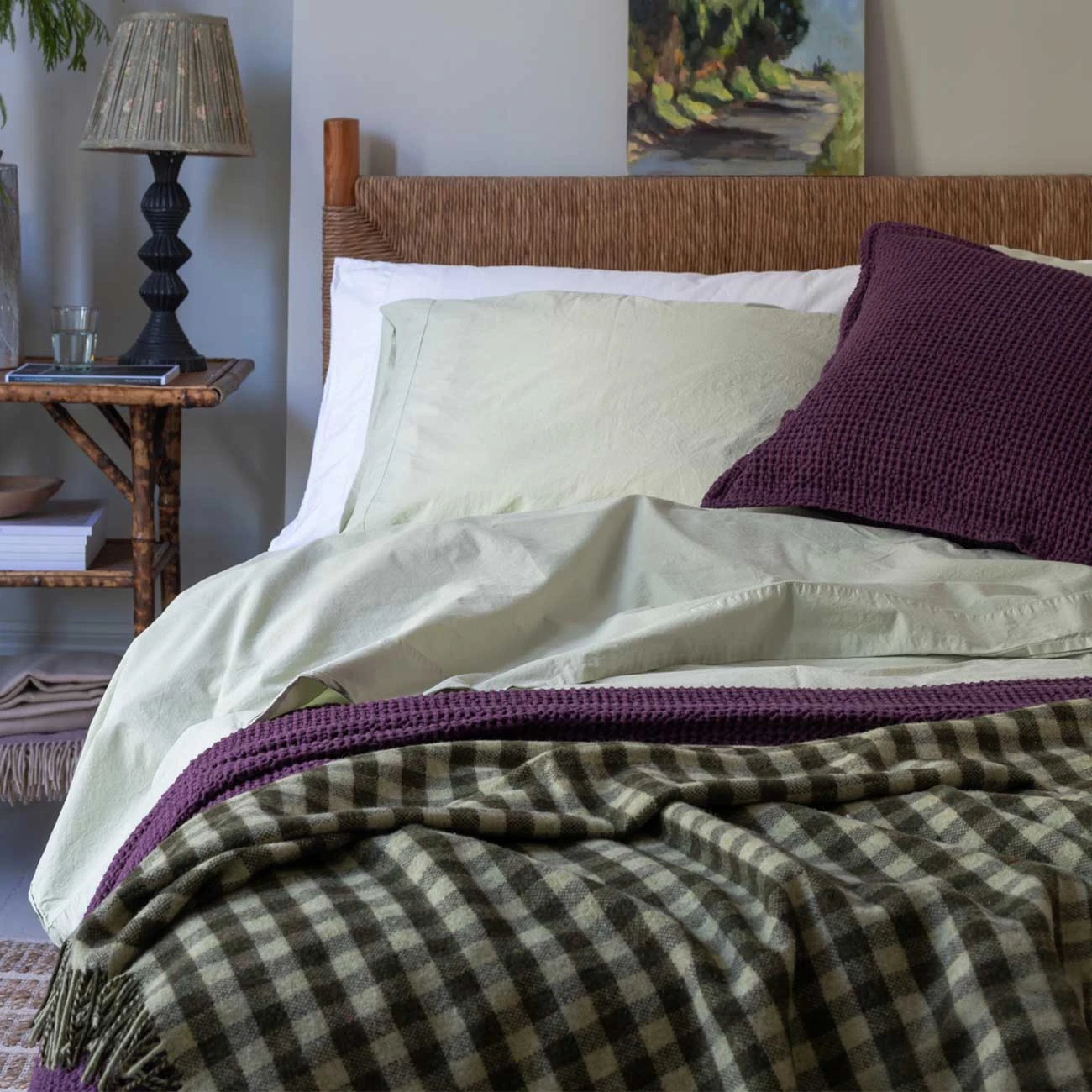 Apple Washed Cotton Percale Flat Sheet 3 Apple Washed Cotton Percale Flat Sheet