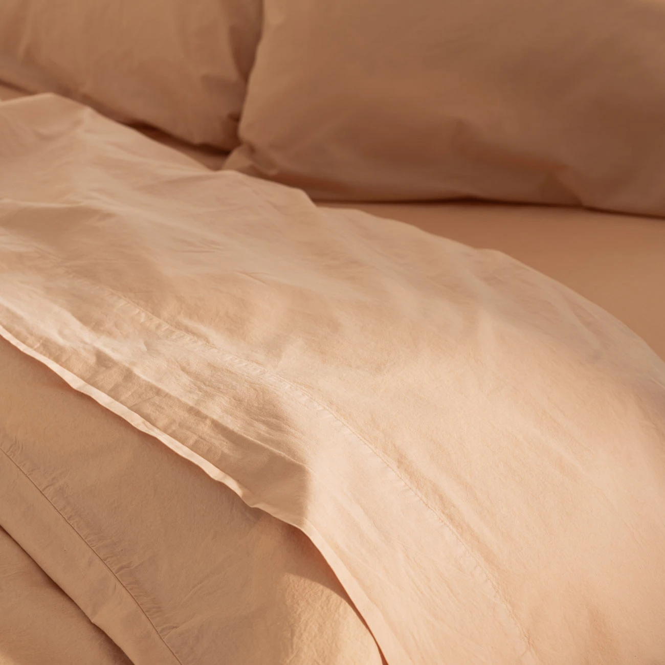 Sun Baked Washed Cotton Percale Flat Sheet 3 Sun Baked Washed Cotton Percale Flat Sheet