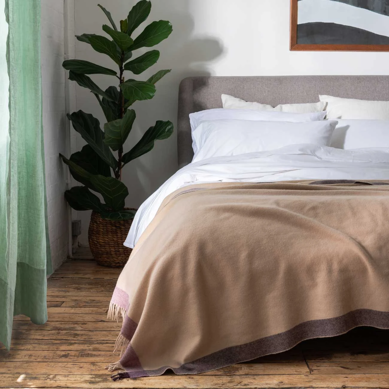 White Washed Cotton Percale Duvet Cover 7 White Washed Cotton Percale Duvet Cover - Image 5