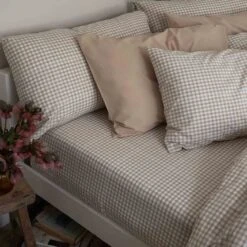 Cafe Au Lait Small Gingham Cotton Fitted Sheet -Home Luxury Store PigletInBed CottonBedding CafeAuLaitGingham 1300x1300 Web3jpg e2c3109d f963 434f a4f6 18043e6d1b6c