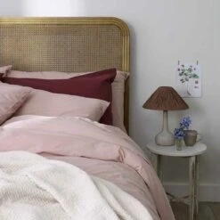 French Rose Washed Cotton Percale Pillowcases (Pair) 9 French Rose Washed Cotton Percale Pillowcases (Pair) -Home Luxury Store PigletInBed CottonBedding FrenchRosePlain 1300x1300 Web3.1jpg