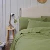 Pear Washed Cotton Percale Pillowcases (Pair) -Home Luxury Store PigletInBed CottonBedding PearPlain 1300x1300 Web2.1jpg