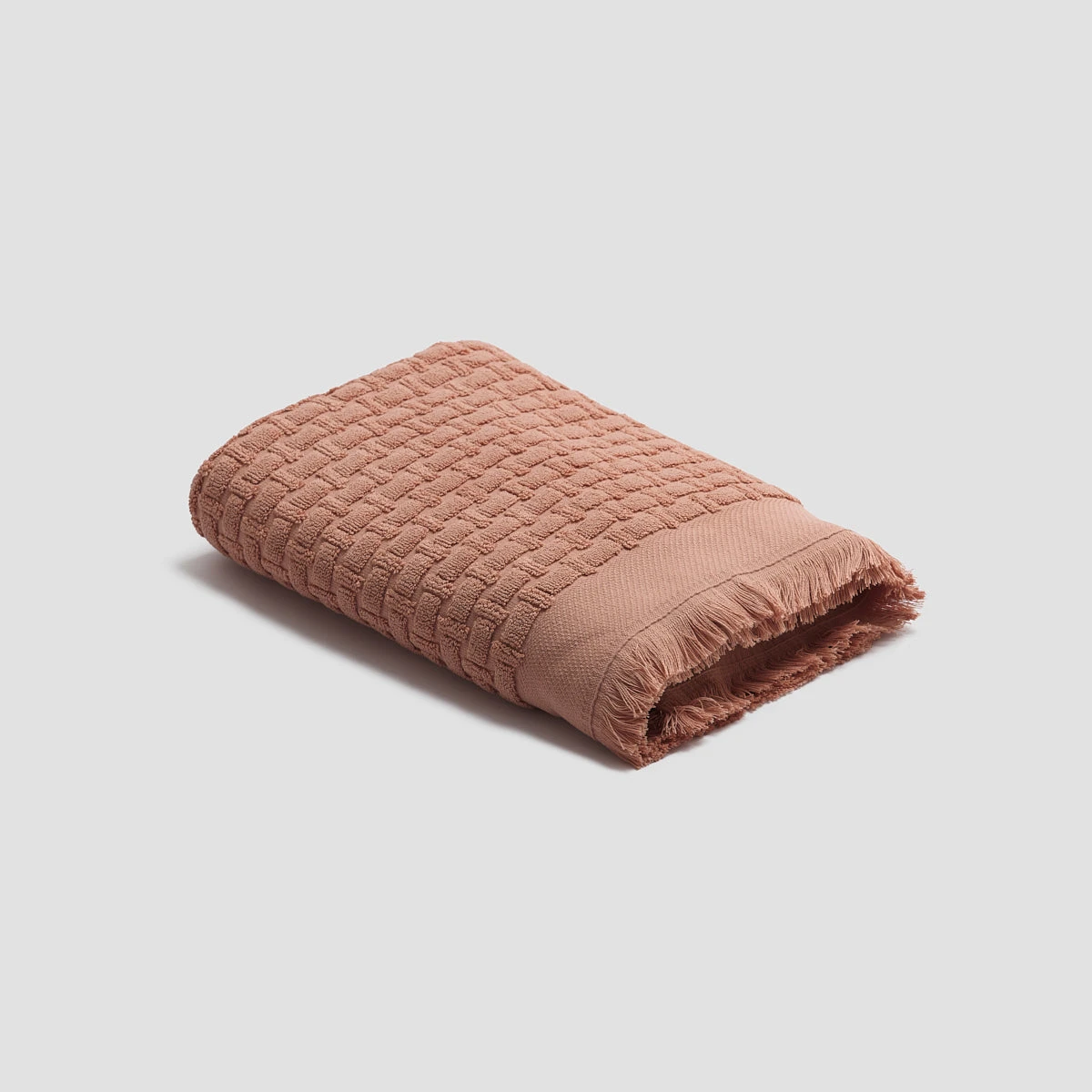 Creme Caramel Basketweave Cotton Bath Towel 3 Creme Caramel Basketweave Cotton Bath Towel