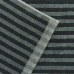 Pine Green Pembroke Stripe Cotton Bath Mat -Home Luxury Store PigletinBed BathroomCollection PembrokeStripeCottonBathMat PineGreen 3 GreyBG