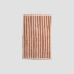 Sand Shell Pembroke Stripe Cotton Bath Mat 9 Sand Shell Pembroke Stripe Cotton Bath Mat -Home Luxury Store PigletinBed BathroomCollection PembrokeStripeCottonBathMat SandShell 2 GreyBG