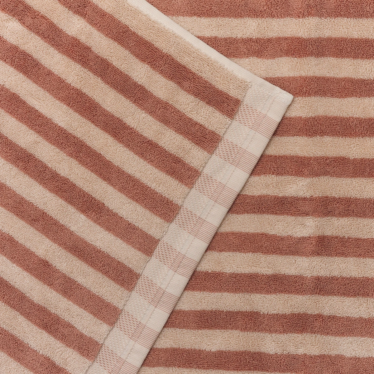 Sand Shell Pembroke Stripe Cotton Bath Mat 7 Sand Shell Pembroke Stripe Cotton Bath Mat - Image 5