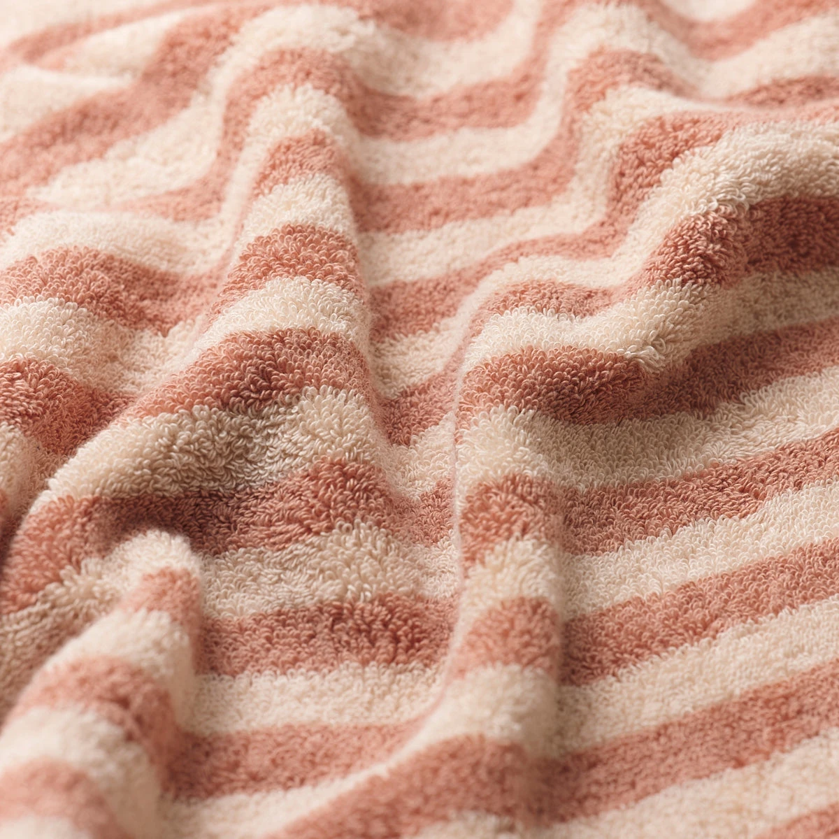 Sand Shell Pembroke Stripe Cotton Towels 4 Sand Shell Pembroke Stripe Cotton Towels - Image 2