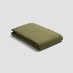 Olive Green Brushed Cotton Flat Sheet -Home Luxury Store PigletinBed BrushedCottonBedding FlatSheet Olive 1 GreyBG