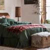 Berry Check Cabin Wool Blanket -Home Luxury Store PigletinBed CabinWoolBlanket Berry Lifestyle 1