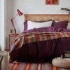 Burnt Orange Check Cabin Wool Blanket -Home Luxury Store PigletinBed CabinWoolBlanket BurntOrange Lifestyle 1