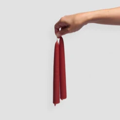 2pk Beeswax Dining Candle Barberry