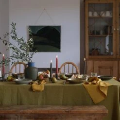 2pk Beeswax Dining Candle Nettle 13 2pk Beeswax Dining Candle Nettle -Home Luxury Store PigletinBed DiningCandles Nettle Lifestyle 2