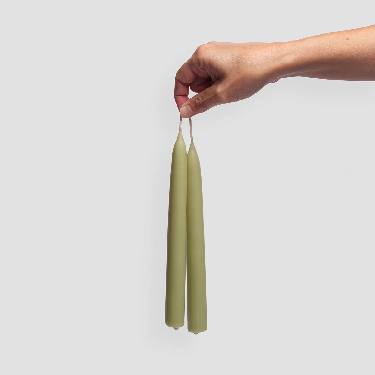 2pk Beeswax Dining Candle Sage 3 2pk Beeswax Dining Candle Sage