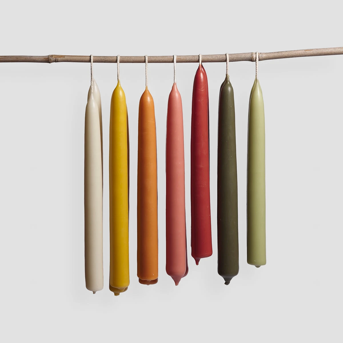 2pk Beeswax Dining Candle Nettle 7 2pk Beeswax Dining Candle Nettle - Image 5