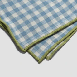 Warm Blue Gingham Linen Tablecloth 9 Warm Blue Gingham Linen Tablecloth -Home Luxury Store PigletinBed GinghamLinenTablewareDetails WarmBlue greyBG c0200d7a bfd5 4755 9cc4 9d159945ec03
