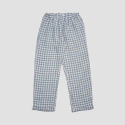 Warm Blue Gingham Linen Pyjama Trouser Set 13 Warm Blue Gingham Linen Pyjama Trouser Set -Home Luxury Store PigletinBed GinghamPyjamas Trousers WarmBlue 1 greybg 4db971ed 604c 495c 9c02 57b47a02bb0e