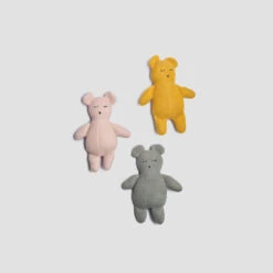 Sweet Pea Knitted Teddy Bear -Home Luxury Store PigletinBed KidsAccessories OrganicCottonKnittedTeddyBears GreyBG UPDATED