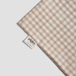 Cafe Au Lait Kids Gingham Cotton Bedding Set 11 Cafe Au Lait Kids Gingham Cotton Bedding Set -Home Luxury Store PigletinBed KidsSmallGinghamCottonBedding CotSet CafeauLait 4 GreyBG